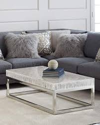 Bernhardt Elsa Arctic Coffee Table Coffee Table Leather Coffee Table Handcrafted Coffee Table