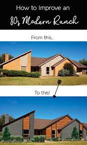 Whether your house is on the market or you just want to rev up its curb appeal, consider an exterior update for your next home improvement project. Enhance Curb Appeal Of 1980s Contemporary Ranch Contemporary House Exterior Home Exterior Makeover Ranch House Remodel