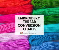 Dmc color number is on the right. Embroidery Thread Conversion Charts For Needlework Needlepointers Com