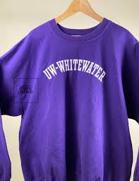 Vintage Purple College Sweatshirt University Of Wisconsin Whitewate Vintage College Sweatshirts Vintage Sweatshirt Shop Sweatshirts