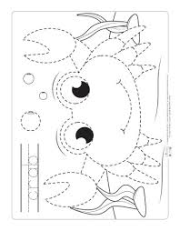 Abc coloring pages with 2 different tracing options. Ocean Animals Tracing Worksheets Itsybitsyfun Com