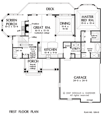 Love The Open Kitchen In The Front House Plans Lake House Plans Floor Plans