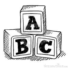 Abc Blocks Drawing Childrens Toy Wallpaper Abc Blocks Art Block Doodles