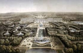 Vue A Vol D Oiseau Des Jardins De Versailles Xixe Siecle Jardin De Versailles Oiseaux Des Jardins Versailles