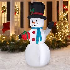 Airblown Inflatables 7 Ft Christmas Snowman Walmart Com In 2020 Christmas Inflatables Xmas Decorations Merry Christmas Decoration