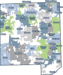 Sir o fewn talaith illinois, uda (cy) comtat d'illinois (ca); A Map Of Dupage Cities And Towns Choose Dupage
