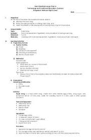 Semi Detailed Lesson Plan In T L E Cookery Technology Lesson Plans 4a S Lesson Plan Lesson Plan Examples