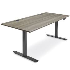 Adjustable Height Desk 72 X 30 Gray H 7599gr Uline Adjustable Height Desk Adjustable Desk Desk