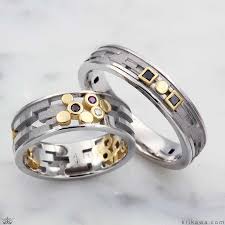 Klimt Wedding Band Set Mens Ring Designs Gemstone Wedding Bands Wedding Band Sets
