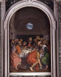 Ultima Cena 1535 Girolamo Romanino Montichiari Duomo Di Santa Maria Assunta Italian Painters Painting Chiaroscuro