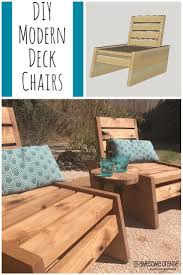 Diy Modern Deck Chairs The Awesome Orange Diy Wood Projects Modern Deck Modern Diy