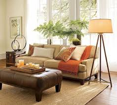 Beige And Cream Living Room With Rust Red Accents Living Room Colors Living Room Orange Brown Living Room Decor