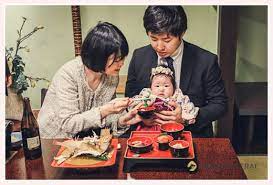 お食い初め 100日祝い パパとママが箸役 鯛の尾頭付き 歯固めの石 お食い初め 百日祝い 祝い