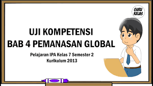 Buku ini merupakan buku siswa yang dipersiapkan pemerintah dalam rangka implementasi kurikulum. Uji Kompetensi Bab 4 Pemanasan Global Pelajaran Ipa Kelas 7 Semester 2 Kurikulum 2013 Youtube