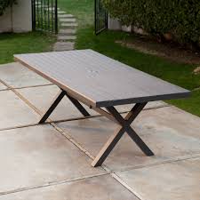 Bella All Weather Resin Patio Dining Table Patio Tables At Hayneedle Patio Dining Set Resin Patio Furniture Patio Dining Table