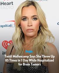 🔗: bit.ly/4hAl7DK Teddi Mellencamp is opening up about her brain tumor  diagnosis and recovering from her recent brain surgery. 📷️: WireImage