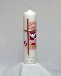 Verkaufe ein kerzenständer von rayher für bspw. Taufkerze Quadrat Rosa Wachs Kunst