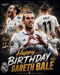 Gareth Bale turns 37 today. 🐉