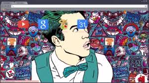 Bill McConkey 'Robots and Aliens' Chrome Theme