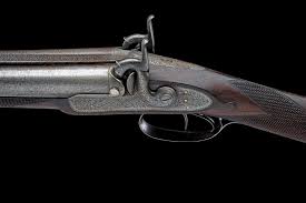 Sold at Auction: A SCARCE 12-BORE PERCUSSION DOUBLE-BARRELLED PIGEON GUN BY ALFRED  LANCASTER, LONDON, serial no. 3644,