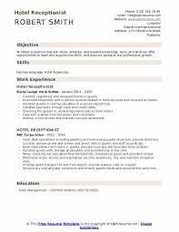 • list the most relevant skills first. Hotel Receptionist Resume Samples Qwikresume
