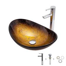 The tempered glass sink features a textured exterior and a glossy, polished interior that references the beauty of water. Bathroom Sink Bathroom Faucet Bathroom Mounting Ring Contemporary Tempered Glass Rectangular Vessel Sink 7309475 2021 299 59