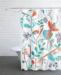Design your everyday with orange shower curtains you'll love to show off in your bathroom. Botanica Orange Shower Curtain Juniqe