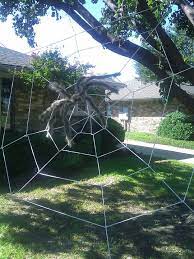 It's the middle of the night, you head towards the bathroom and flip the light switch on, all of a sudden a scream comes out 1. Do It Yourself Giant Spider Web Using Clothesline Rope Easier Than You D Think Halloween Outside Halloween Web Halloween Outdoor Decorations
