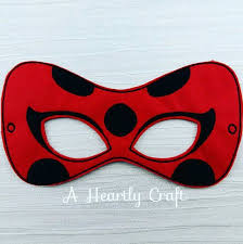 Ladybug Mask Ladybug Felt Mask Super Girl Mask Cosplay Etsy Ladybug Felt Felt Mask Miraculous Ladybug Party