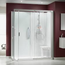 All In One Shower Enclosure And Thermostatic Shower Designed To Fit The Exact Footprint Of Your Old Bathtub 2499 Shower Cubicles Corner Shower Shower Cabin