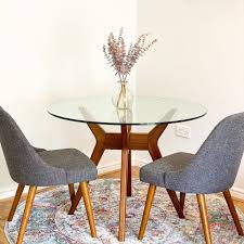 Jensen Round Dining Table In 2020 Dining Table Round Dining Table Glass Round Dining Table