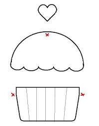 Artesanato E Cia Moldes De Cupcakes Riscos Postagem Programada Template Cupcake Apliques De Costura Molde Para Patchaplique