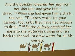 Now this is the next tale, and it tells how the camel got his big hump. Genesis Camels To Promise One Day Abraham Said To His Oldest Servant The Man In Charge Of His Household Take An Oath By Putting Your Hand Under Ppt Download