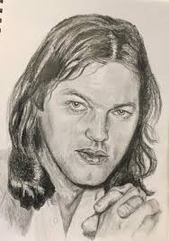 A quick sketch in graphite stick of a blues guitarist.