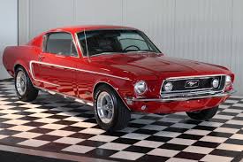 For Sale Now At Pttm This Candy Apple Red Ford Mustang Fastback Gt 390 From 1968 With A 390cui Mustang Fastback 1968 Ford Mustang Fastback Ford Mustang