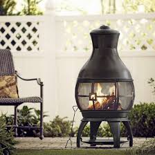 Using a chimney cap also prevents fire sparks from escaping from the chimney and landing on the roof and they also keep birds, squirrels and other animals from nesting inside of the chimney or entering the home through the chimney. Arlmont Co Kramer 45 H Cast Iron Wood Burning Outdoor Chiminea Reviews Wayfair