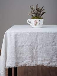 Tablecloths Made Of Stone Washed Linen For Eco Friendly Table Etsy In 2021 Table Cloth Gray Linen Napkins White Table Cloth