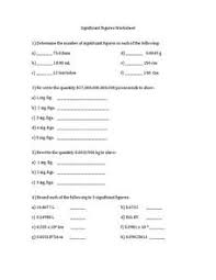 Significant figures are a central concept to reporting values in science, but one that is commonly misunderstood. Significant Digits Lesson Plans Worksheets Lesson Planet