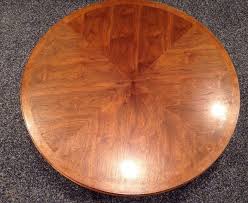 Pottery barn round coffee table 150.00. Vintage 60s Mid Century Modern Lane Rhythm Walnut Round Coffee Table Glass Top 1882967076