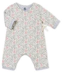 Combinaison Ouatinee Et Imprimee Bebe Fille Blanc Marshmallow Blanc Multico Petit Bateau Filles Bebe Vetement Bebe Fille Petit Bateau Bebe