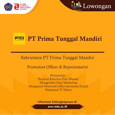 Secepatnya kirim lamaran ke pt. Lowongan Kerja Promotion Officer Representative Prima Tunggal Mandiri Shell Distributor Solo Oktober 2019 Loker Swasta