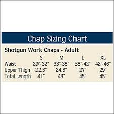 Weaver Full Grain Shotgun Work Chaps 4 Sizes To Choose From Small