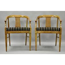 Pair Of Thomasville Tamerlane Dining Arm Chairs Mid Century Modern James Mont Image 3 Of 11 Mid Century Modern Chair Mid Century Chair Chair
