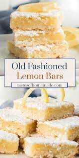Old Fashioned Lemon Squares Recipe In 2020 Lemon Bars Easy Lemon Bars Recipe Lemon Dessert Recipes