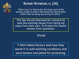 This document set out the church's response to the difficult social conditions created by industrialisation. Ppt Rerum Novarum Powerpoint Presentation Free Download Id 2317354