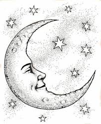 Begin by drawing a long curved line. 62 Best Ideas Tattoo Moon Crescent Faces Sun And Moon Drawings Moon Drawing Star Coloring Pages