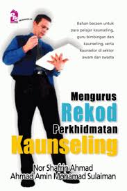 Buku perkhidmatan bimbingan dan kaunseling ini ditulis berdasarkan sukatan pelajaran kursus bimbingan dan kaunseling bagi ijazah sarjana muda kandungan buku ini mencakupi semua aspek perkhidmatan bimbingan dan kaunseling di sekolah. Mengurus Rekod Perkhidmatan Kaunseling Buku Pts
