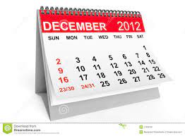 Calendar December 2012 Stock Illustration Illustration Of Note 27938197