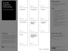 A cards against humanity clone. Custom Cards Against Humanity How To Make Them Build Logs Hsbne Discourse