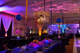 Cirque Du Soleil Decor Love The Color Combinations Of Fuchsia Purple French Blue With All The Accented Lighting Also Circus Party Gala Ideas Dance Themes